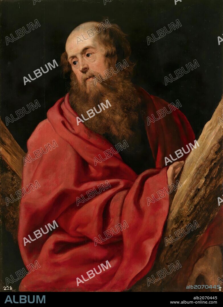 PETER PAUL RUBENS. Pedro Pablo Rubens / 'Saint Andrew', 1610-1612, Flemish School, Oil on panel, 108 cm x 84 cm, P01649.