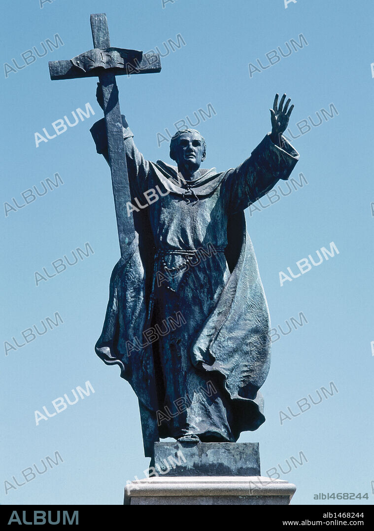 FRANCISCO DE ASIS, Giovanni Bernardone Bernardone San. (Asís,1181 ó 1182-Santa María degli Angeli, 1226). Fundador de los franciscanos. Ejerció una gran influencia en la vida espiritual y cultural europea de la Edad Media. Escultura de San Francisco de Asis en el Golden Gate Park de San Francisco. EEUU.