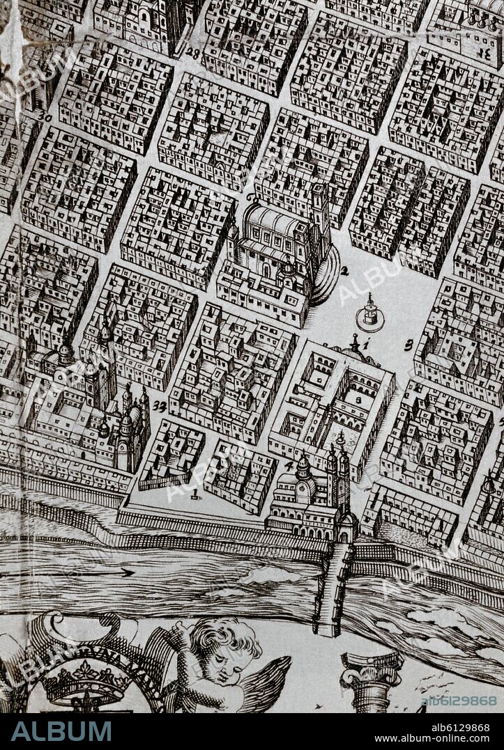 PLANO DE LA CIUDAD DE LIMA 1687.