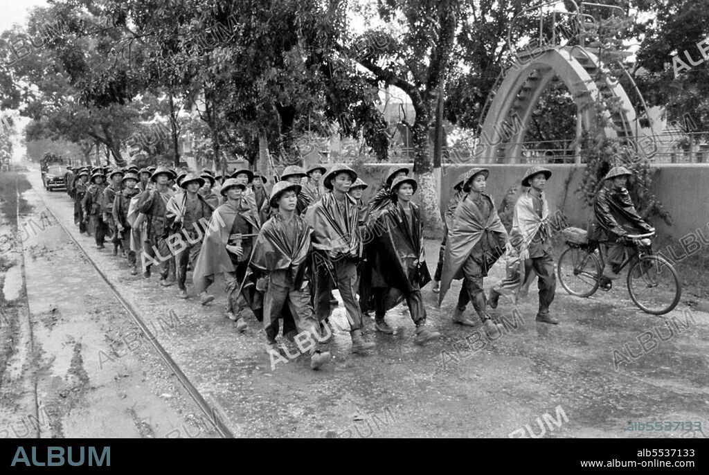 The First Indochina War (also known as the French Indochina War, Anti-French War, Franco-Vietnamese War, Franco-Vietminh War, Indochina War, Dirty War in France, and Anti-French Resistance War in contemporary Vietnam) was fought in French Indochina from December 19, 1946, until August 1, 1954. The war took place between the French Union's French Far East Expeditionary Corps, led by France and supported by Emperor B?o Ð?i's Vietnamese National Army against the Vi?t Minh, led by H? Chí Minh and Võ Nguyên Giáp. Most of the fighting took place in Tonkin in Northern Vietnam, although the conflict engulfed the entire country and also extended into the neighboring French Indochina protectorates of Laos and Cambodia. The war ended in French defeat at Dien Bien Phu in 1954.