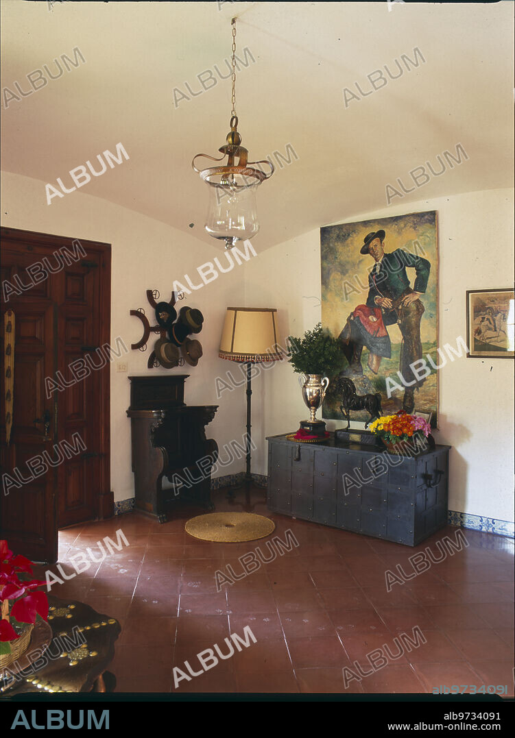 Los Alburejos (Cádiz), junio de 1995. Los Alburejos, finca de la familia Domecq.