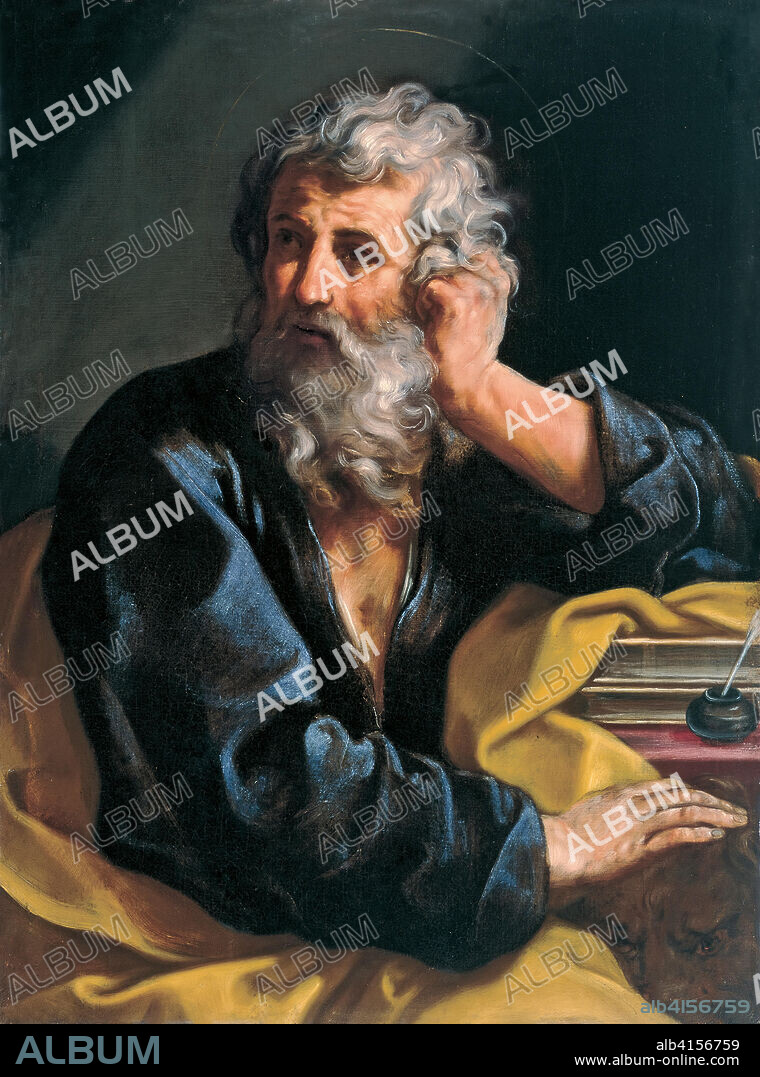 Carlo Maratta (Camerano, 1625 -Rome, 1713). Saint Mark the Evangelist (ca. 1655 - 1660). Oil on canvas. 101 x 74.5 cm.