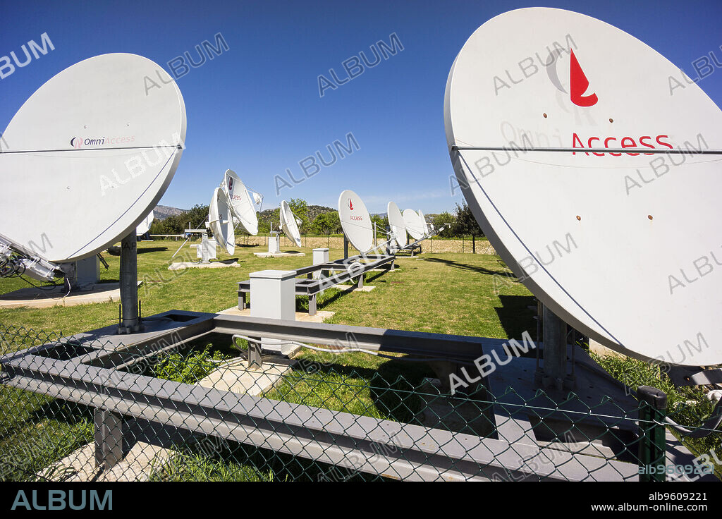 antenas parabolicas, Parc BIT,Parque Balear de Innovación Tecnológica, Mallorca, balearic islands, spain, europe.