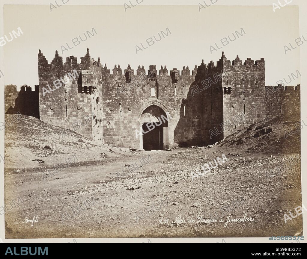 FéLIX BONFILS. Porte De Dagnas A Jerusalem #287, Printed c.1870.
