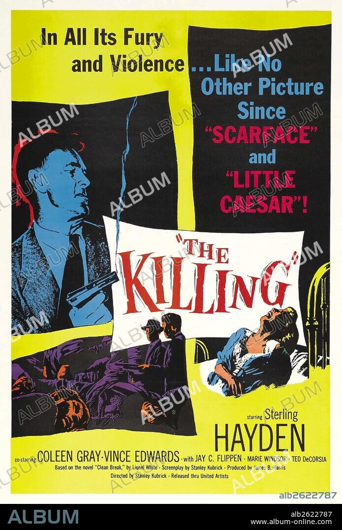 Poster de ATRACO PERFECTO, 1956 (THE KILLING), dirigida por STANLEY KUBRICK. Copyright UNITED ARTISTS.