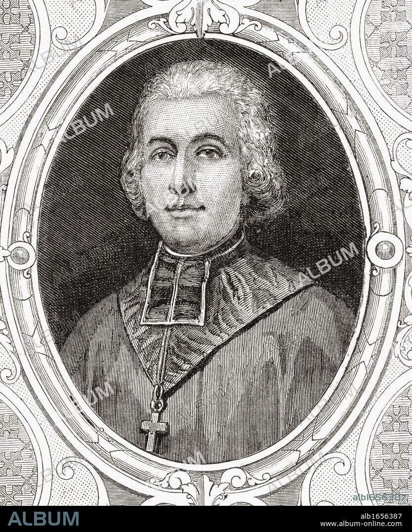 Charles Maurice de Talleyrand-Perigord, 1754-1838. French politician and diplomat. From "Histoire de la Revolution Francaise" by Louis Blanc.