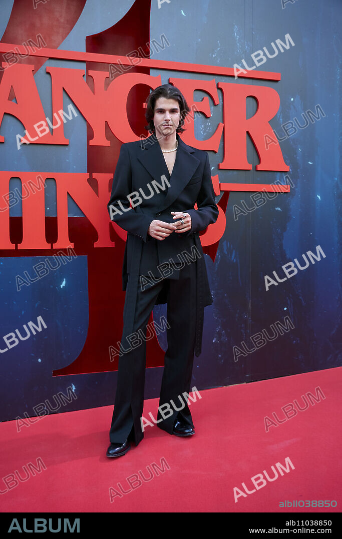 Alvaro Mel attends 'Stranger Things' Season 4 Premiere at Callao Cinema on May 18, 2022 in Madrid, Spain.