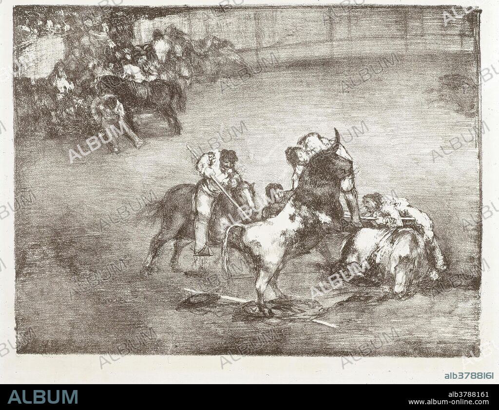 Francisco de Goya y Lucientes / 'Bravo toro'. 1825. Litografía a lápiz, Raspador sobre papel avitelado, 418 x 538 mm.