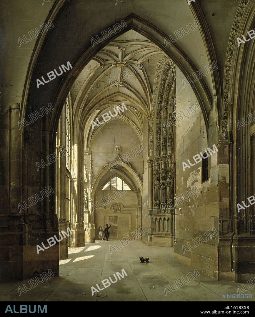 Portal of St. Germain l'Auxerrois  1831   Etienne Bouhot (1780-1862 French)   Musee des Beaux-Arts, Rouen.