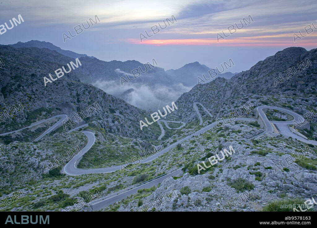 Carretera de Sa Calobra. Escorca.Sierra de Tramuntana.Mallorca.Islas Baleares. España.