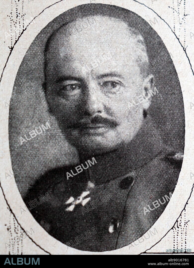 General Konstantin Schmidt von Knobelsdorf (1860 - 1936); Prussian military officer, and a general in the First World War.
