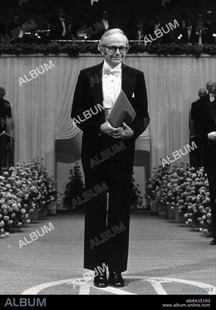 FILE 811210 - Nobel 1981 - David H Hubel, Canada - Nobel prize winner in Medicine. He shares the prize with Roger W. Sperry and Torsten N. Wiesel. Photo: Jan Collsiöö Code: 1001 . COPYRIGHT SCANPIX SWEDEN.