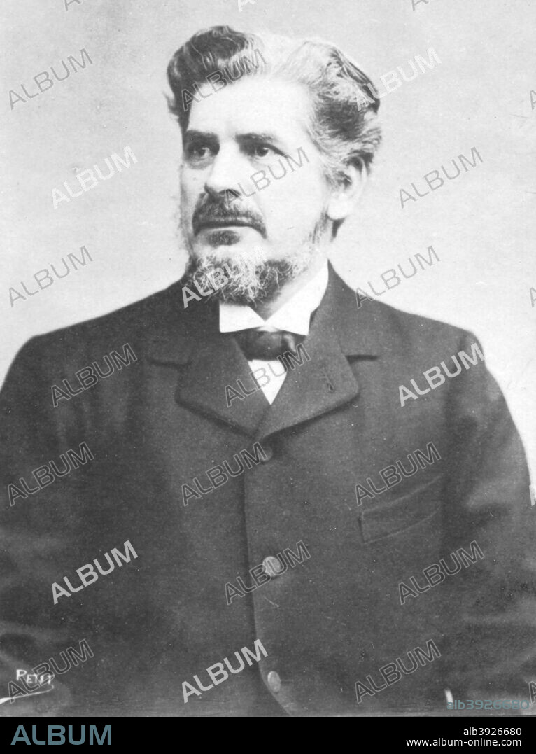'Costa De Beauregard', c1893. Charles-Albert Costa de Beauregard (1835-1909), French historian and politician. He also fought in the Franco-Prussian War. His works include a trilogy on Charles Albert of Sardinia. From the 2e collection [Felix Potin, c1893].