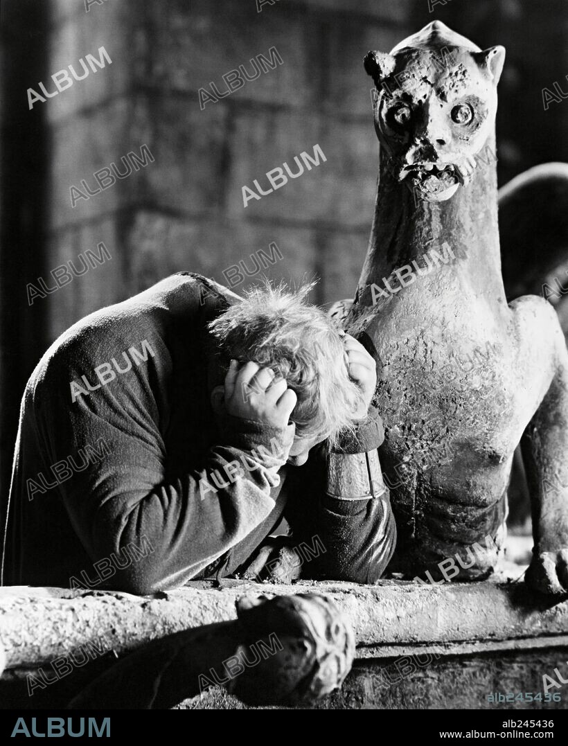 CHARLES LAUGHTON in THE HUNCHBACK OF NOTRE DAME, 1939, directed by WILHELM DIETERLE. Copyright RKO.