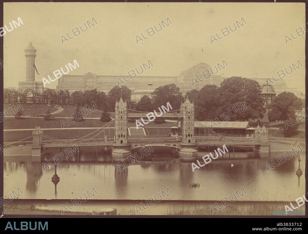 Progress of the Crystal Palace at Sydenham. Artist: Philip Henry Delamotte (British, 1821-1889); Henry Angelo Ludovico Negretti (British, born Italy, 1818-1879). Date: 1854.
The Great Exhibition of the Works of Industry of All Nations, the first world's fair, was held in London in 1851 in a temporary building constructed especially for the event. Named the Crystal Palace, the structure so amazed and impressed the public that after the exhibition ended, the building was dismantled and moved to a permanent site at Sydenham. The major commission of Delamotte's career was the photographic documentation of the reconstruction of the Crystal Palace--one of the early uses of photography for reportage.