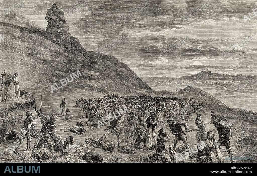 The Persecution And Massacre Of The Christians On The Island Of Madagascar In 1849.