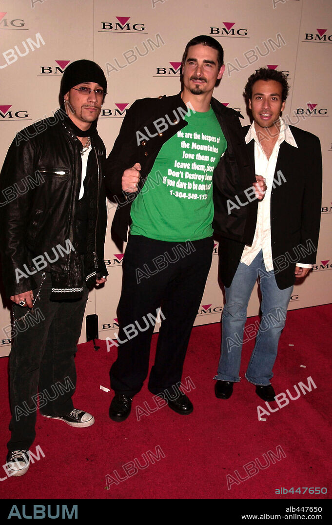 HOWIE DOROUGH, A. J. MCLEAN and KEVIN RICHARDSON. Feb 08, 2004; Los Angeles, CA, USA; Artists AJ McCLEAN, KEVIN RICHARDSON and HOWIE DOROUGH of the Backstreet Boys at the BMG Post Grammy Celebration held at The Avalon in Hollywood Mandatory Credit: Photo by Paul Fenton-KPA / ZUMA Press. (©) Copyright 2004 by Paul Fenton.