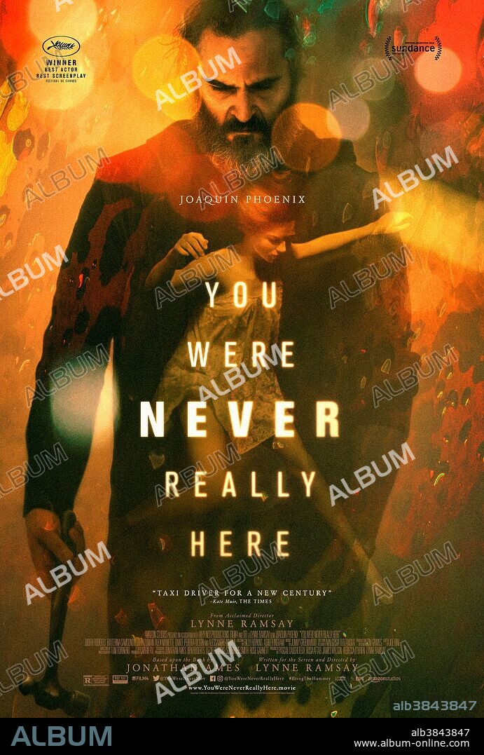 Poster de EN REALIDAD, NUNCA ESTUVISTE AQUI, 2017 (YOU WERE NEVER REALLY HERE), dirigida por LYNNE RAMSAY. Copyright Why Not Productions / Film4. Distribuida por Amazon Studios.