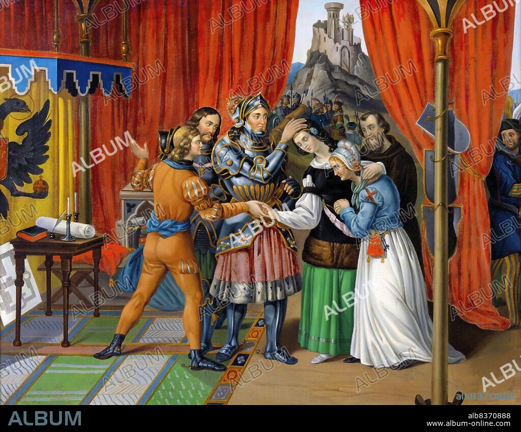 Rudolf I (1218-1291), also known as Rudolf of Habsburg, was the son of Count Albert IV of Habsburg, and became count after his father's death in 1239. His godfather was Emperor Frederick II, to whom he paid frequent court visits. Rudolf ended the Great Interregnum that had engulfed the Holy Roman Empire after the death of Frederick when he was elected as King of Germany in 1273.<br/><br/>. Rudolf secured the recognition of the Pope by promising to launch a new crusade and renouncing all imperial rights to Rome, the papal territories and Sicily. His main opponent was King Ottokar II of Bohemia, who had refused to acknowledge Rudolf as King of Germany. War was declared against Ottokar in 1276, and he was defeated and killed in 1278 during the Battle on the Marchfeld.<br/><br/>. Rudolf was ultimately not entirely successful in restoring internal peace throughout the Holy Roman Empire, lacking the power, resources and determination to truly enforce his established land peaces, with the princes largely left to their own devices. He died in 1291, establishing the powerful Habsburg dynasty but unable to ensure the succession of his son Albert as German king.