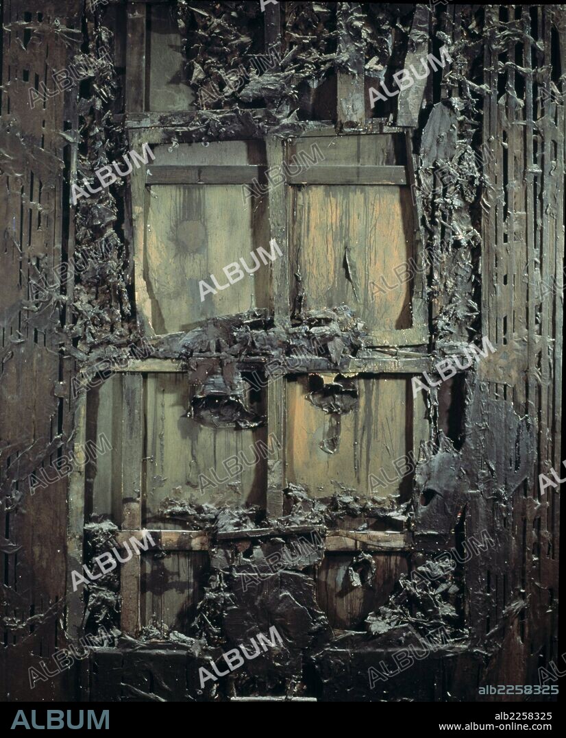 LUCIO MUÑOZ. MUÑOZ. LUCIO. PINTOR ESPAÑOL. MADRID 1929 - 1998. " VENTANA ". MUSEO DE ARTE ABSTACTO. CUENCA.