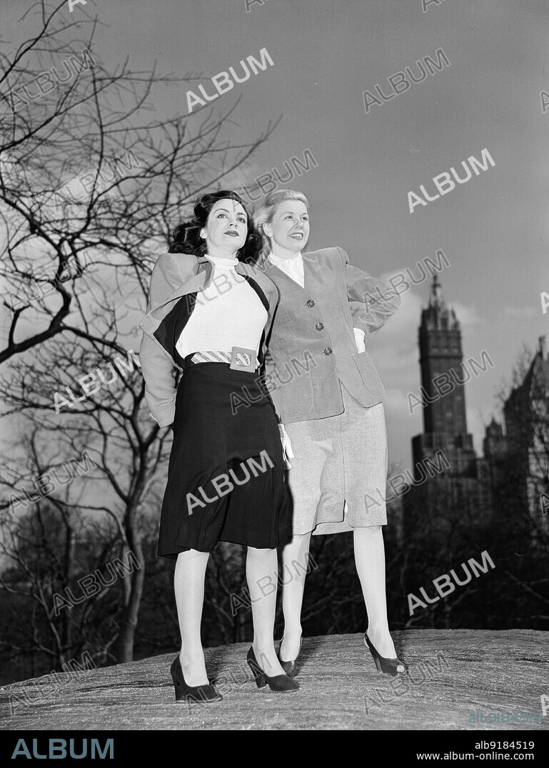 WILLIAM PAUL GOTTLIEB. Portrait of Doris Day and Kitty Kallen, Central Park, New York, N.Y., ca. Apr. 1947.