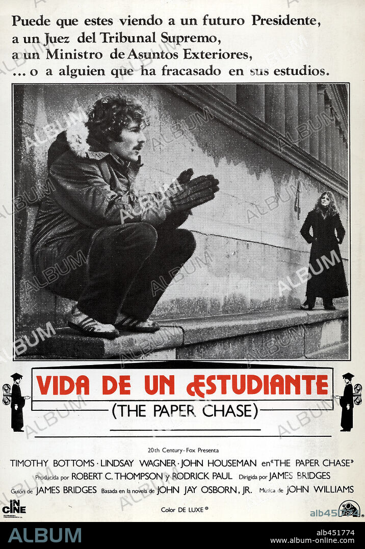 Poster of THE PAPER CHASE, 1973, directed by JAMES BRIDGES. Copyright 20TH CENTURY FOX.
