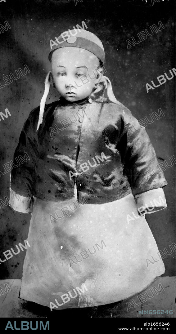 Pu-Yi (Hsuan T'ung) 1906-1967 as a small child, 23 February 1909. Last Emperor of China 1908-1912.