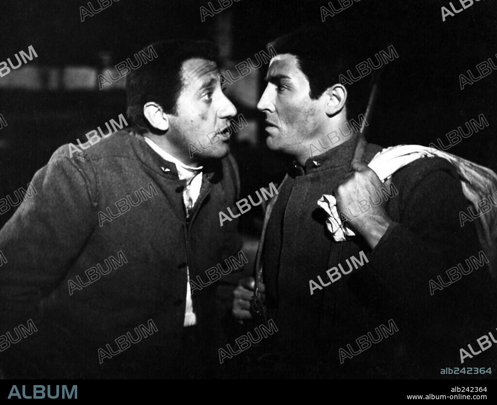 ALBERTO SORDI and VITTORIO GASSMAN in THE GREAT WAR, 1959 (LA GRANDE GUERRA), directed by MARIO MONICELLI.