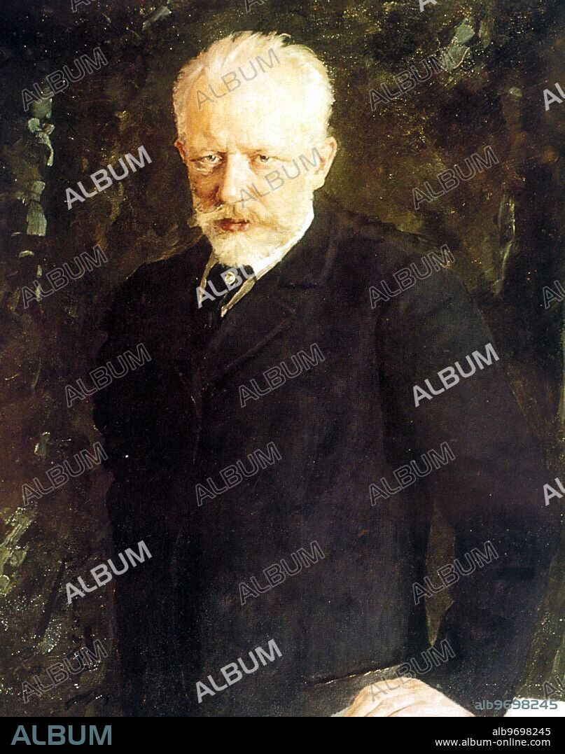 Russian painting of Tchaikovsky' 1893 by Kuznetsov. Tchaikovsky, Pyotr Ilyich (also Peter Ilich Tchaikovsky) Russian composer and conductor _1840-1893.