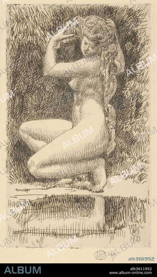 Egeria. Artist: Childe Hassam (American, Dorchester, Massachusetts 1859-1935 East Hampton, New York). Dimensions: Plate: 4 15/16 x 2 15/16 in. (12.5 x 7.5 cm)
Sheet: 11 9/16 x 8 1/4 in. (29.4 x 20.9 cm). Date: 1929.