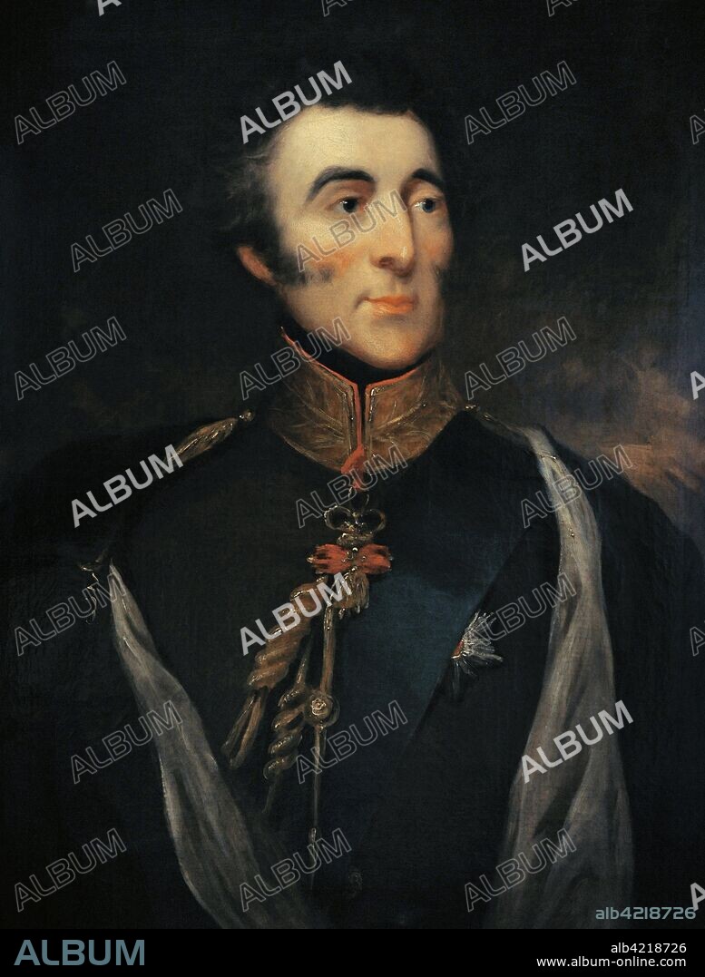 Arthur Wellesley (1769-1852). Primer Duque de Wellington. Militar y político británico. Retrato atribuído a John Jackson (1778-1831), hacia 1820-1825. Oleo sobre lienzo. Museo Lázaro Galdiano. Madrid. España.
