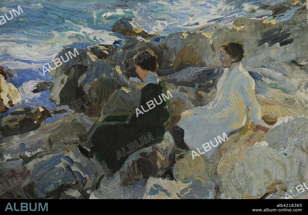 Joaquín Sorolla y Bastida (1863-1923). Pintor español. La caleta, Málaga, 1910. Oleo sobre lienzo, 63,50 x 95 cm. Museo Sorolla. Madrid. España.
