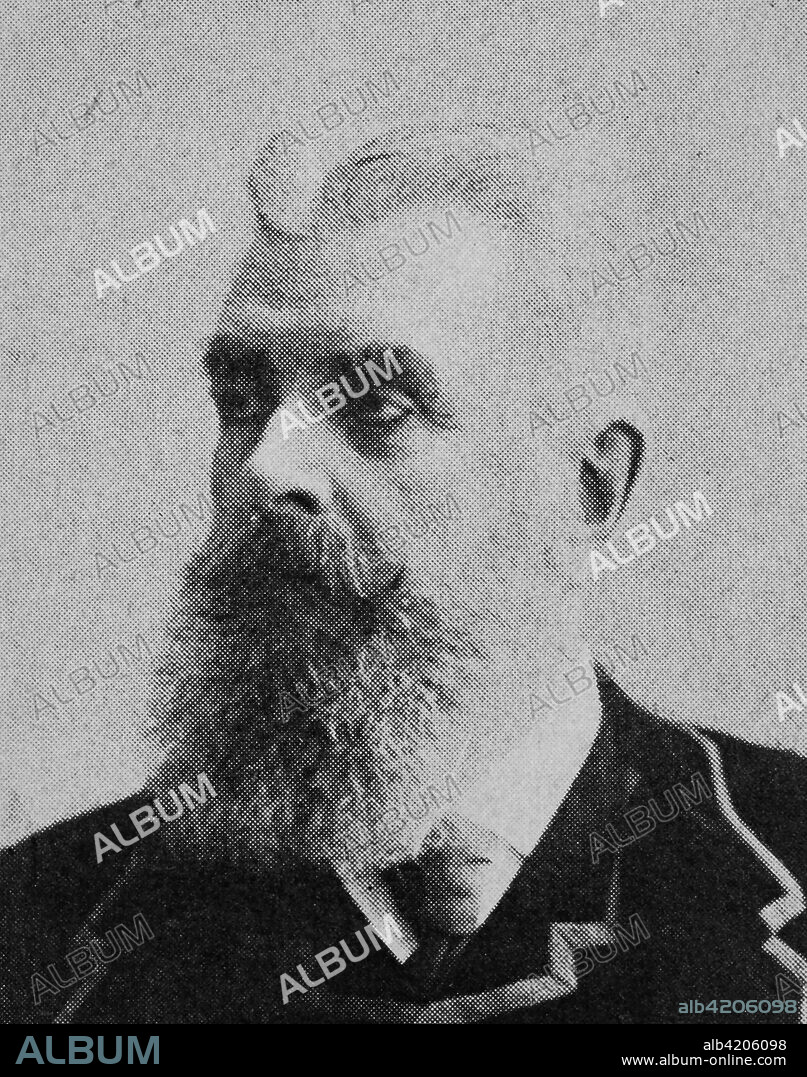 Guido Georg Friedrich Erdmann Heinrich Adalbert Graf Henckel von Donnersmarck, from 1901 Prince, Fuerst, Henckel von Donnersmarck, born 10 August 1830, died 19 December 1916, was a German nobleman, industrial magnate, and one of the richest men of his time, reproduction of a photo from the year 1895, digital improved.