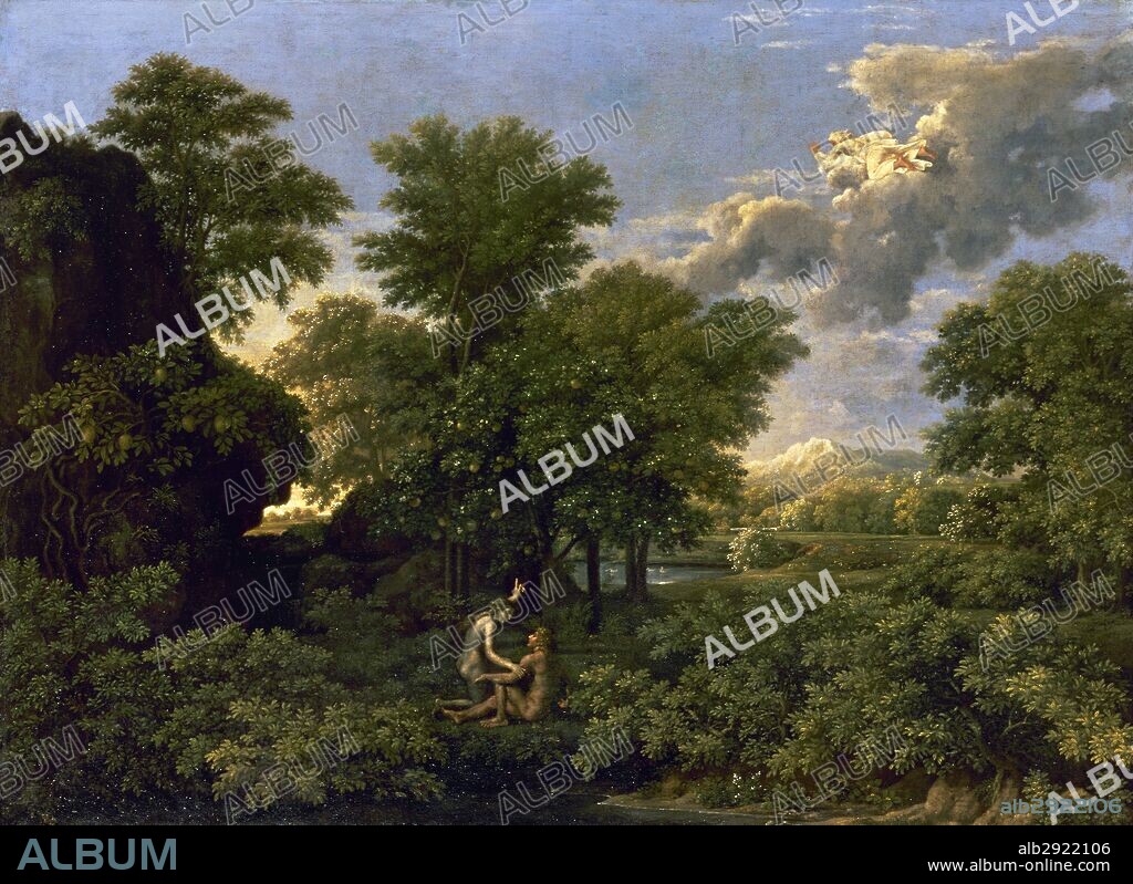 Nicolas Poussin (1594-1665). French painter. Spring (The Earthly Paradise). 1660. Classicism. Oil. Louvre Museum. Paris. France.