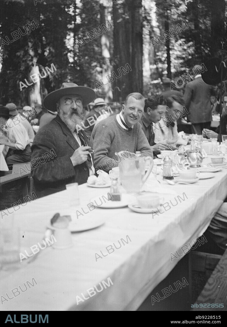 ARNOLD GENTHE. Bohemian Club Grove scene, between 1896 and 1911.