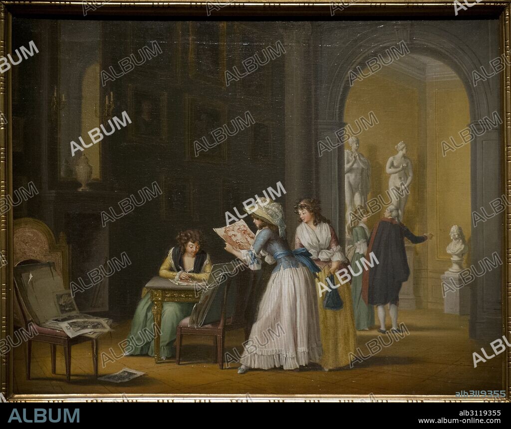 Pehr Hillestrom the Elder (1732-1816). Swedish painter. Interior from an Art Collection. National Museum. Stockholm. Sweden.