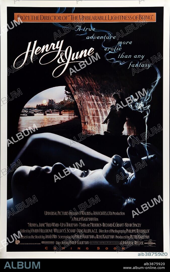 Poster of HENRY & JUNE, 1990, directed by PHILIP KAUFMAN. Copyright UNITED ARTISTS.