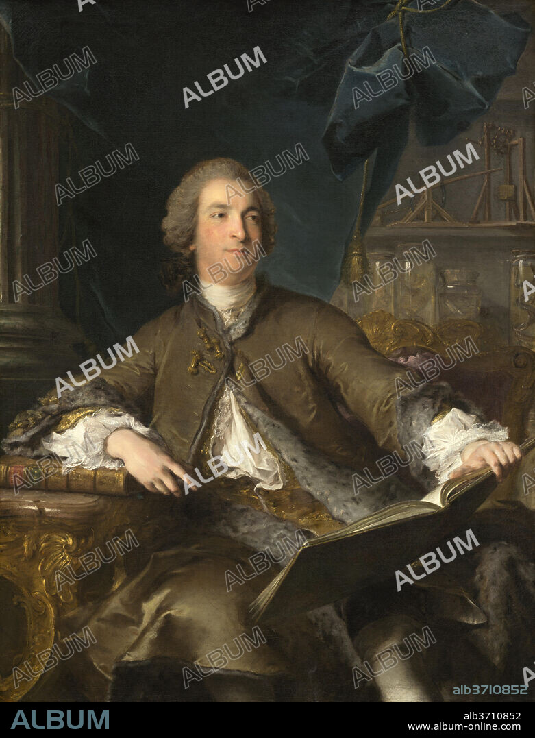 JEAN-MARC NATTIER. Joseph Bonnier de la Mosson. Dated: 1745. Dimensions: overall: 137.9 x 105.4 cm (54 5/16 x 41 1/2 in.)  framed: 177.8 x 144.78 x 15.24 cm (70 x 57 x 6 in.). Medium: oil on canvas.