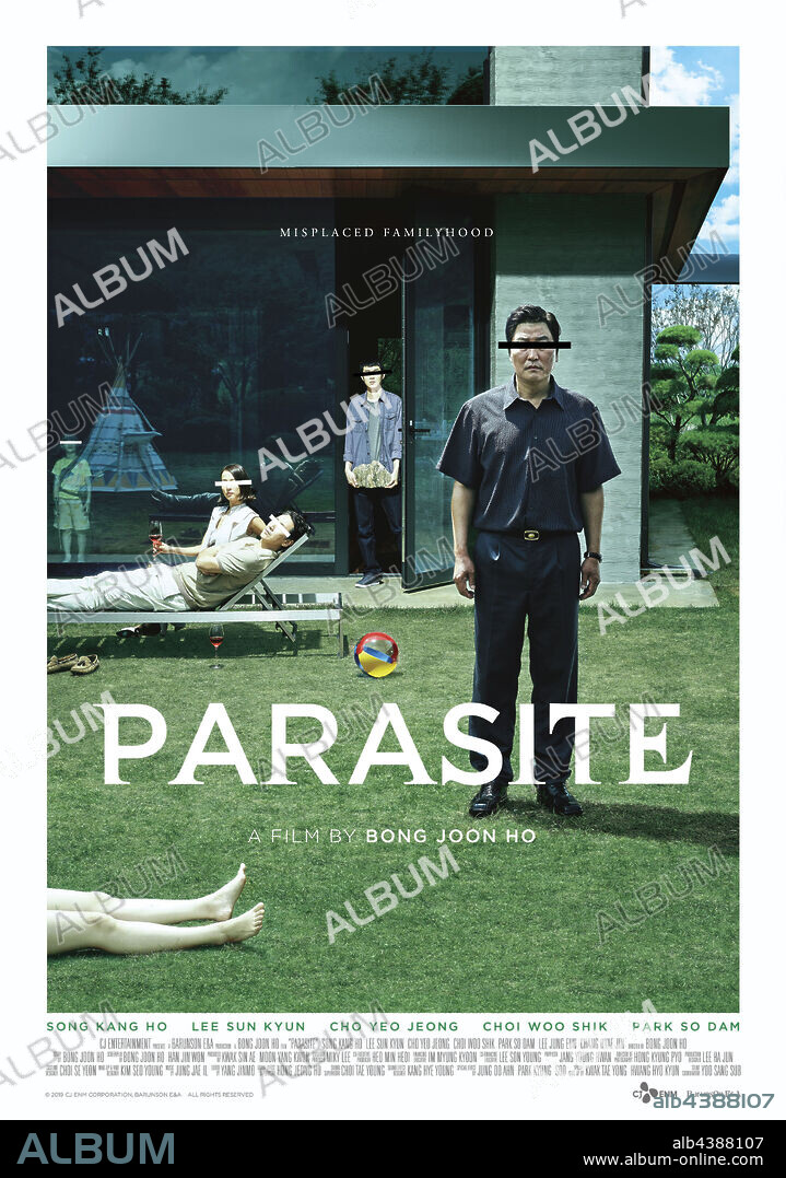 Affiche de PARASITE, 2019 (GISAENGCHUNG), réalisé par BONG JOON HO. Copyright CJ ENTERTAINMENT.