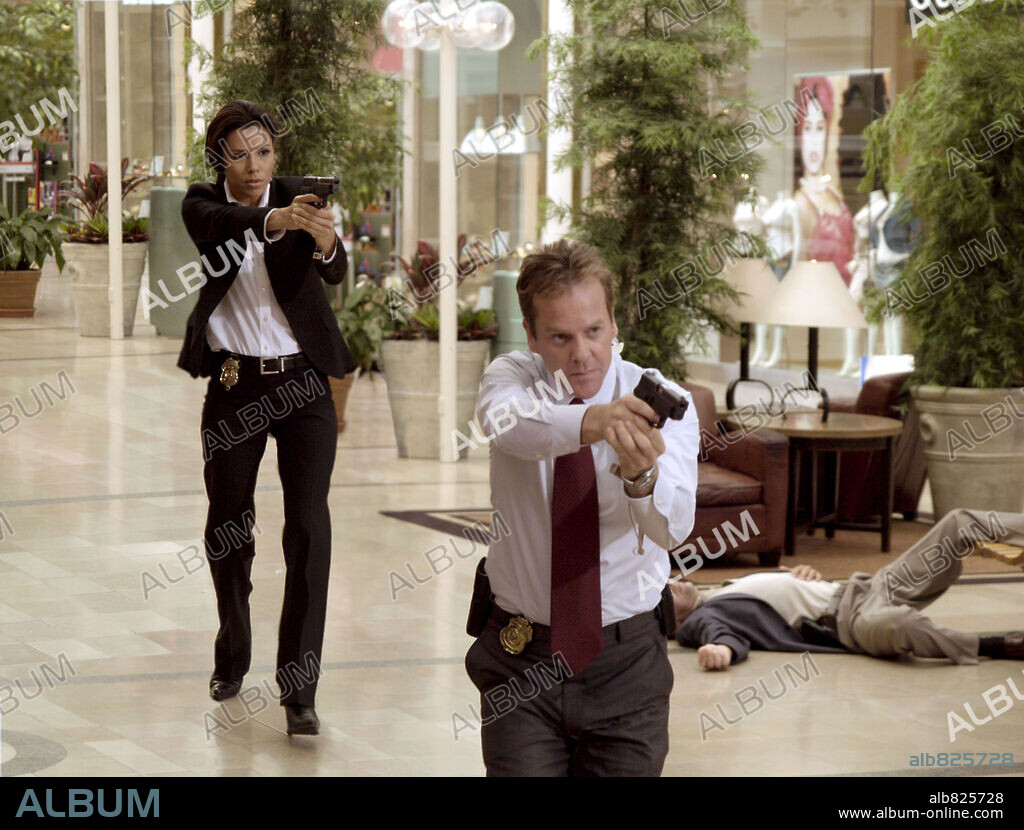 EVA LONGORA und KIEFER SUTHERLAND. EVA LONGORIA und KIEFER SUTHERLAND in THE SENTINEL, 2006, unter der Regie von CLARK JOHNSON. Copyright 20TH CENTURY FOX.