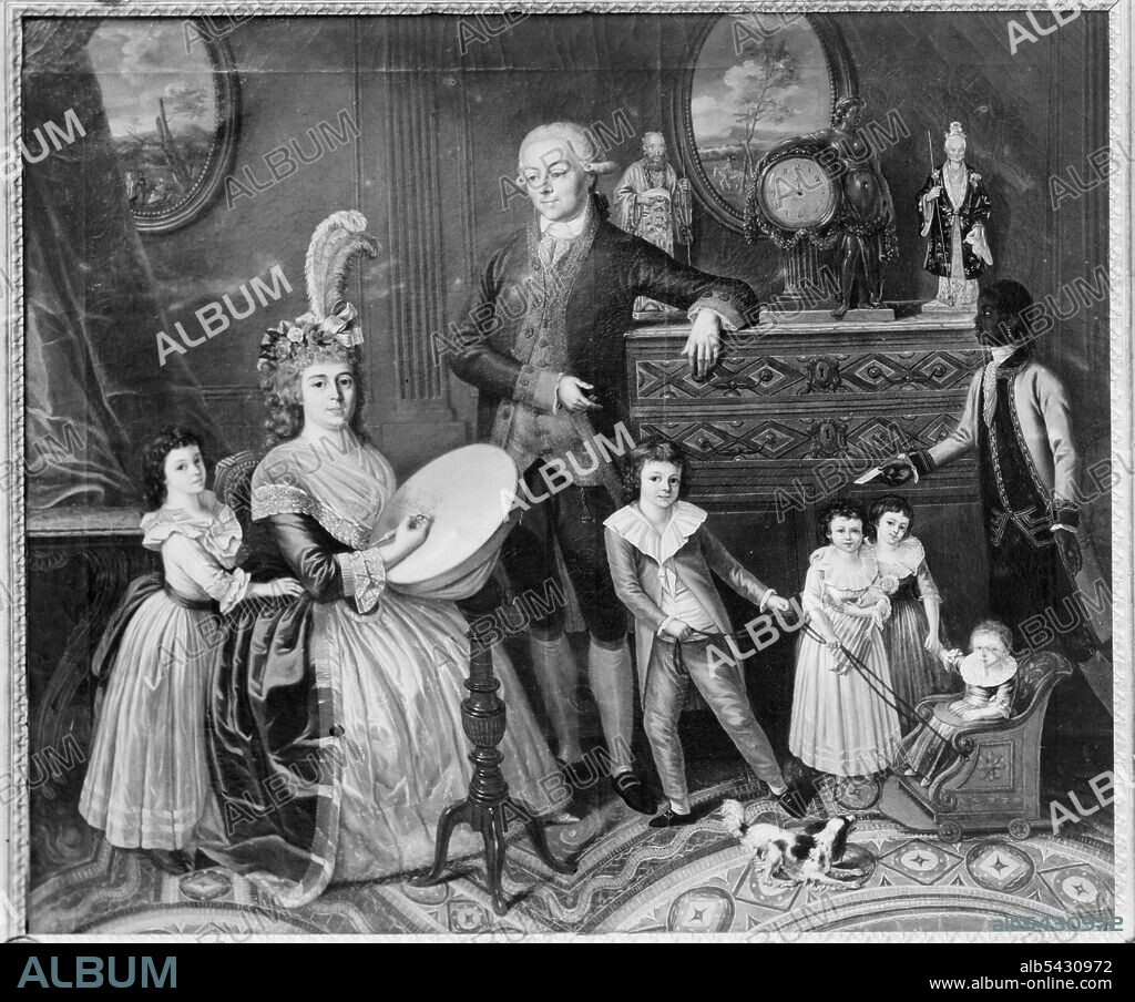 Fig. 13 Nicolas-Louis-Albert Delerive, La familia de Pedro Alonso O?Crouley. Barcelona, Institut Amatller d?Art Hispànic, cliché G-38198 «Delariva, La familia O?Crouley, Madrid, collection privée».