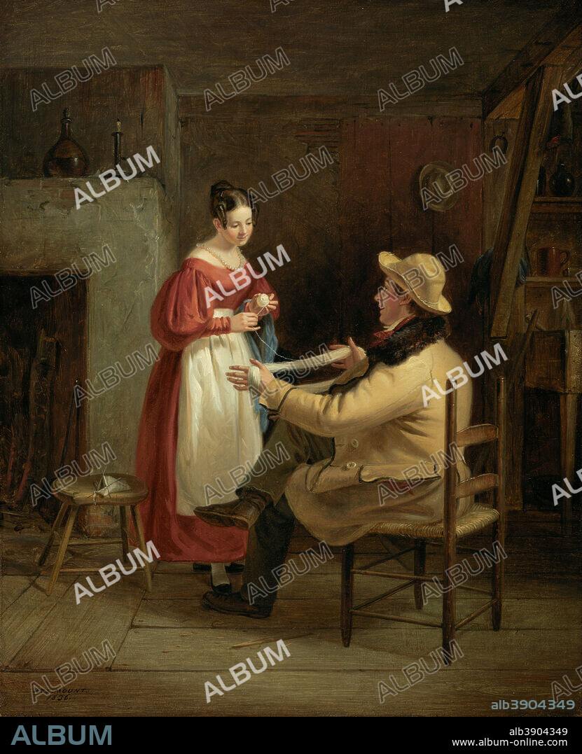 WILLIAM SIDNEY MOUNT. Winding Up. Date/Period: 1836. Painting. Oil on panel oil on panel. Height: 466.60 mm (18.37 in); Width: 379.48 mm (14.94 in).