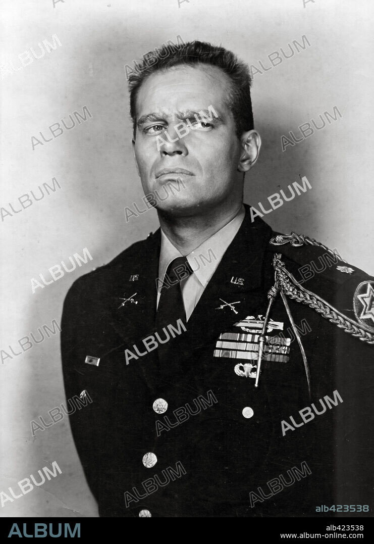 CHARLTON HESTON in THE PRIVATE WAR OF MAJOR BENSON, 1955, directed by JERRY HOPPER. Copyright UNIVERSAL PICTURES.