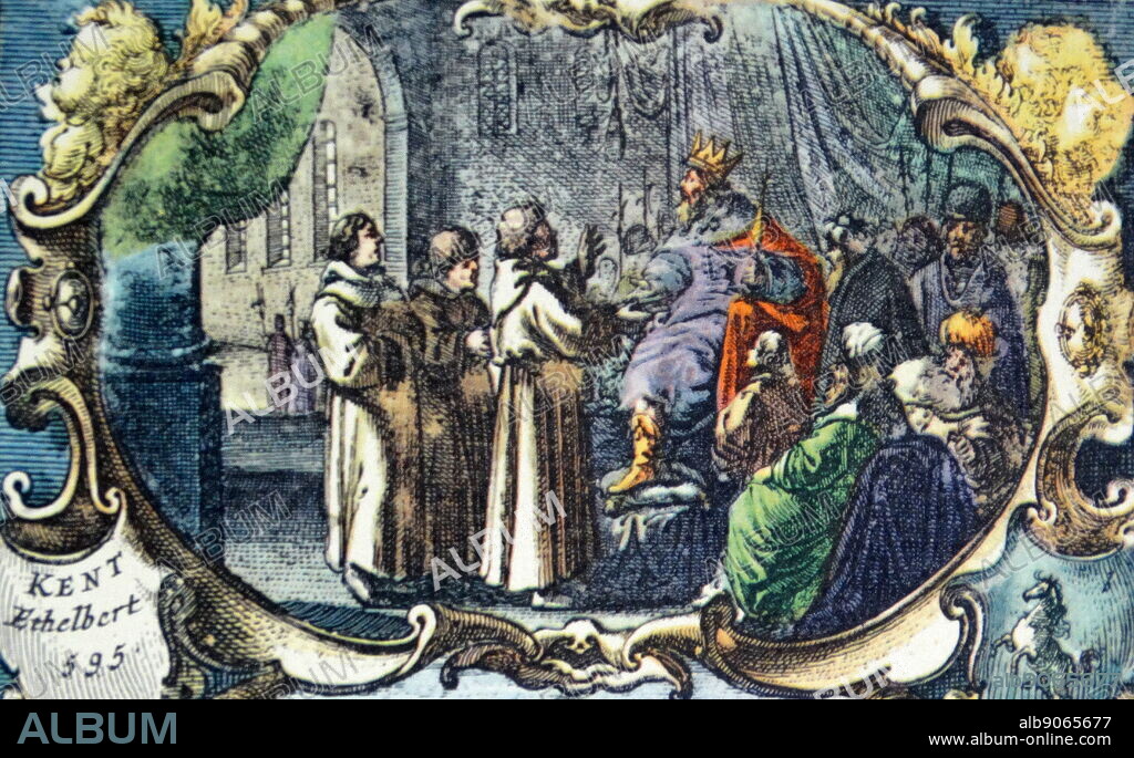 Æthelberht (also Æthelberht, Aethelberht, Aethelberht, or Ethelbert) (c. 560 24 February 616) was King of Kent from about 558 or 560 . Detail from an antique map of Britain, by the Dutch cartographer Willem Blaeu in Atlas Novus (Amsterdam 1635).