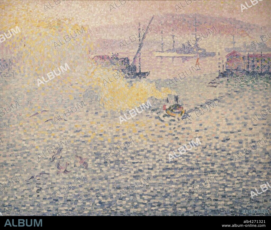 HENRI-EDMOND CROSS. Toulon, matinée d'hiver (Toulon, Winter Morning).