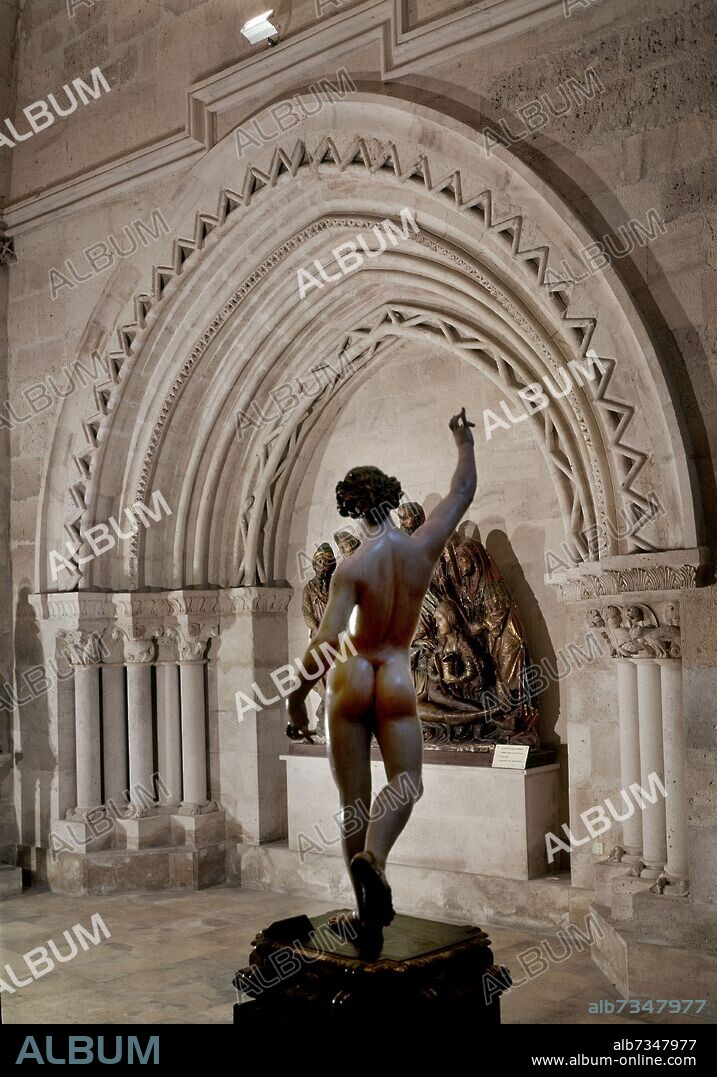 GREGORIO FERNANDEZ. CAPILLA DEL CLAUSTRO - ARCANGEL SAN GABRIEL DESNUDO - SIGLO XVII.