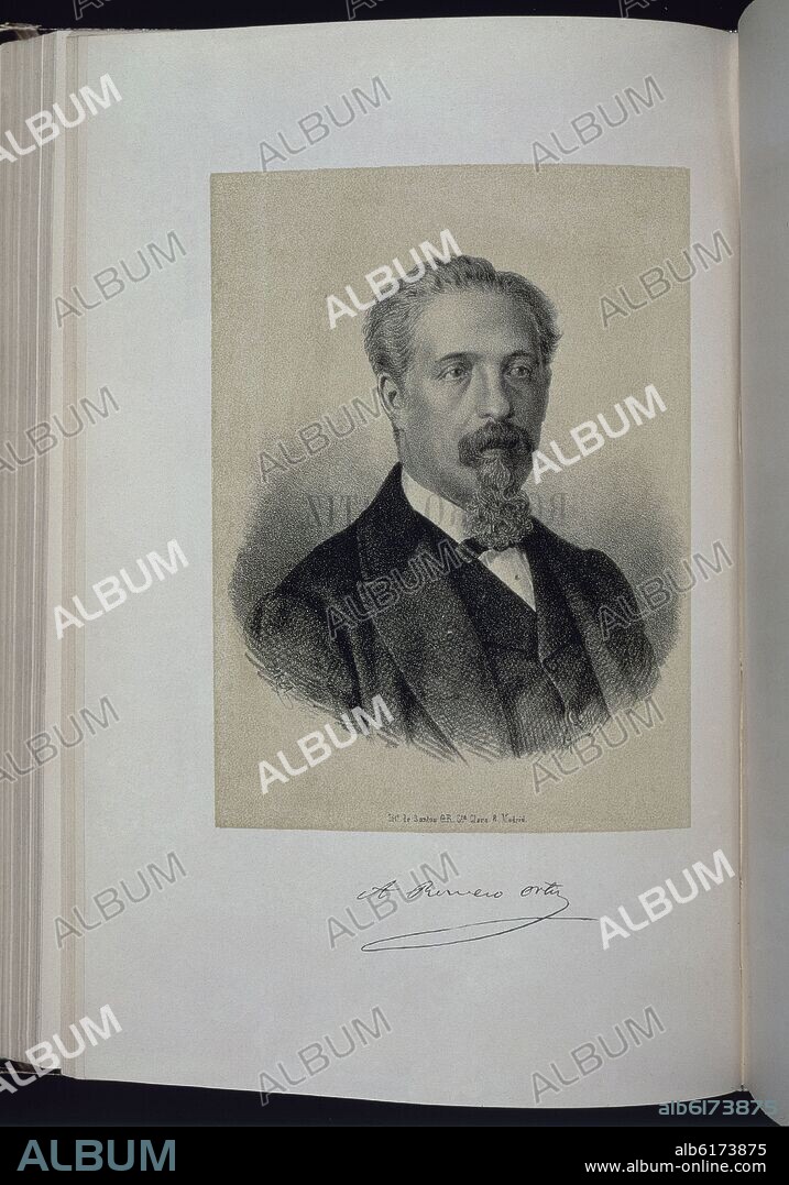 SANTOS GONZÁLEZ SANTA CLARA. ANTONIO ROMERO ORTIZ (1822-1884) - LITOGRAFIA - SIGLO XIX.