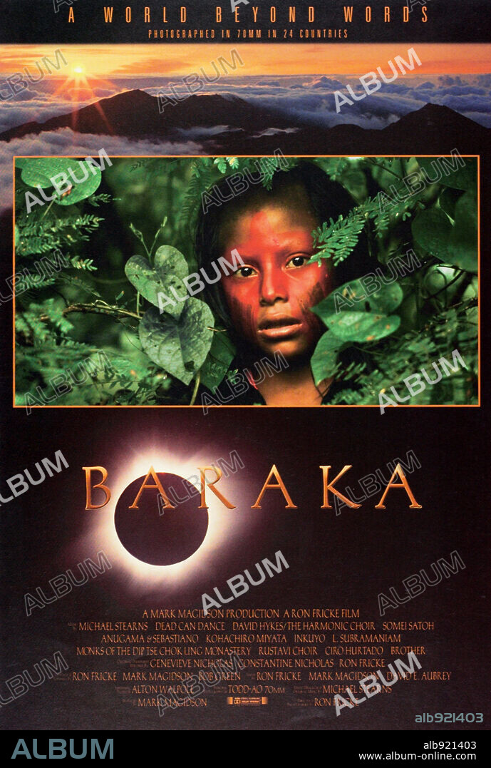 Poster de BARAKA, EL ULTIMO PARAISO, 1992 (BARAKA), dirigida por RON FRICKE. Copyright MAGIDSON.