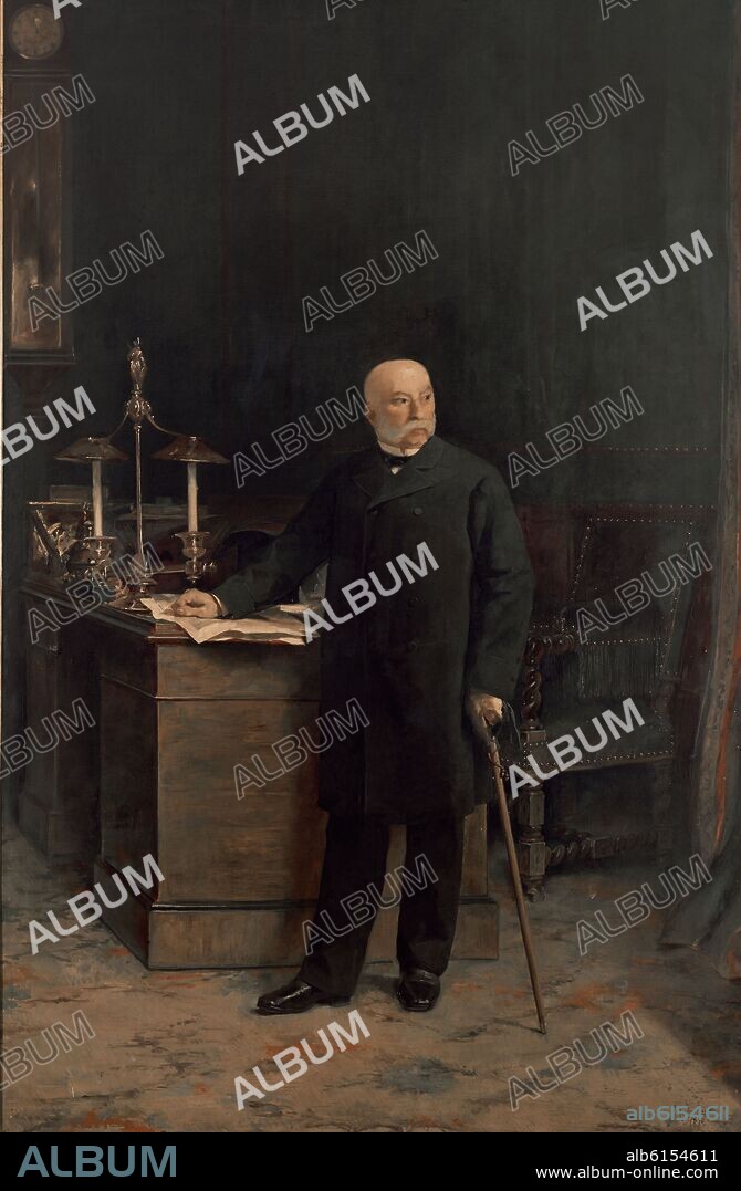 ALEJANDRO FERRANT (1843-1917). ESTANISLAO URQUIJO Y LANDALUCE (1816-1889)  PRIMER MARQUES DE URQUIJO - 1890 - OLEO/LIENZO - 300X197 CM.