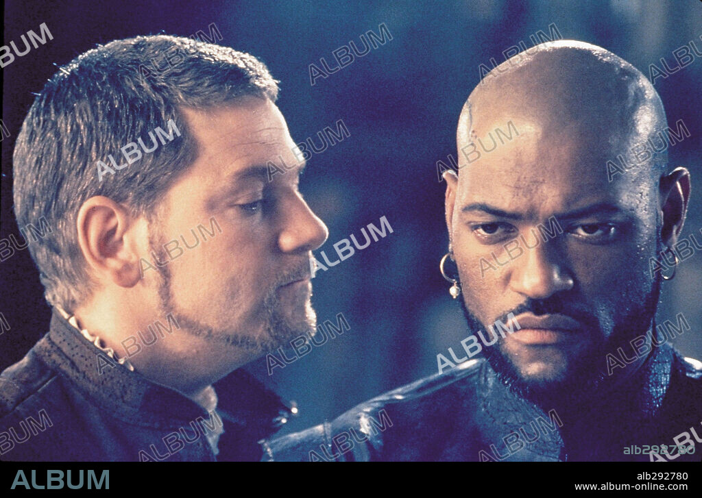 KENNETH BRANAGH y LAURENCE FISHBURNE en OTELO, 1995 (OTHELLO), dirigida por OLIVER PARKER. Copyright CASTLE ROCK ENTERTAINMENT.